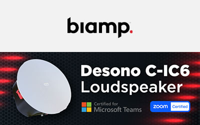Announcing Teams & Zoom Certification for Desono C-IC6 Loudspeaker